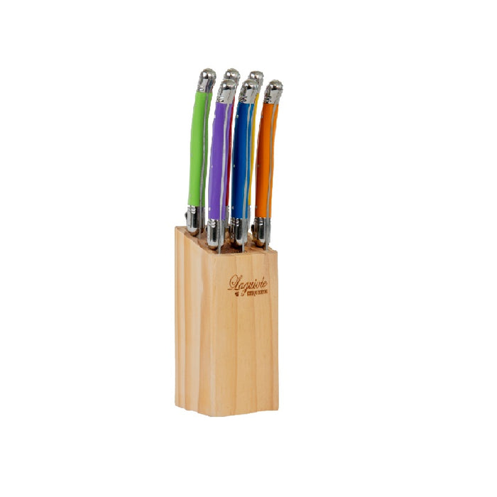 7 piece Steak Knife Block Multicolour x 6sets