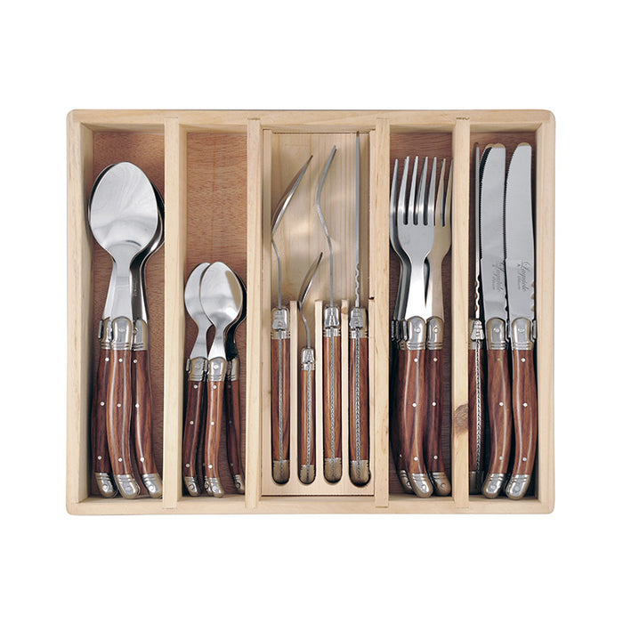 24p Cutlery Set Wooden x 4sets