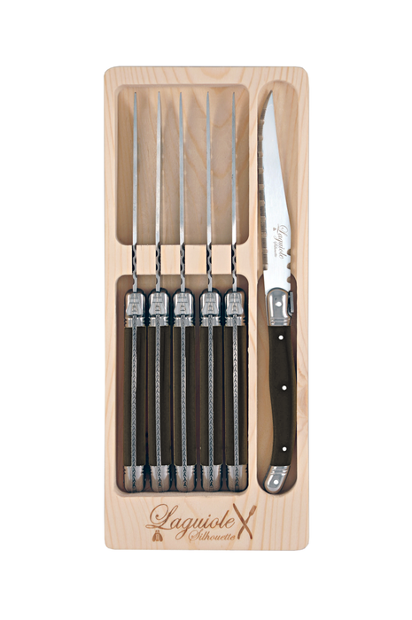 6p Steak Knife Black x 6sets