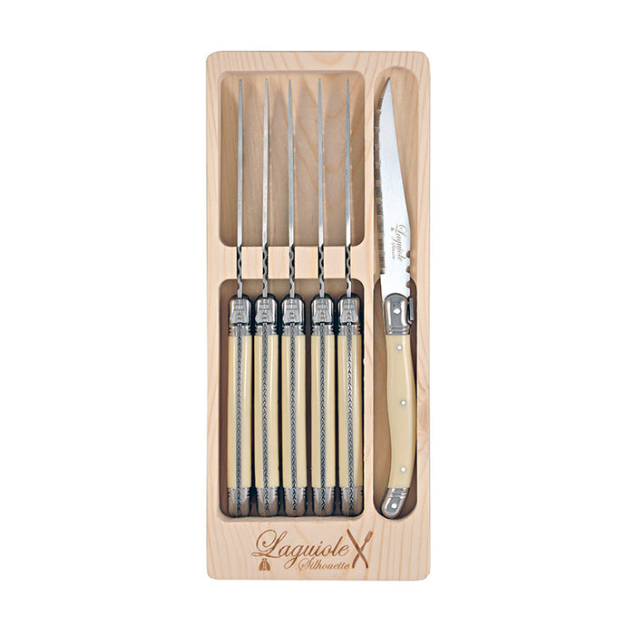 6p Steak Knife Ivory x 6sets