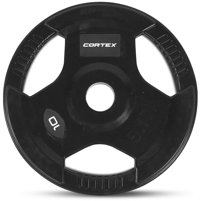 CORTEX 10kg Tri-Grip Olympic Plates 50mm (Pair)