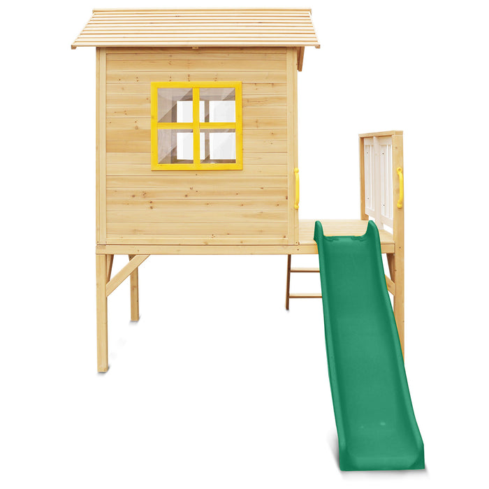 Lifespan Kids Archie Cubby House with Green Slide