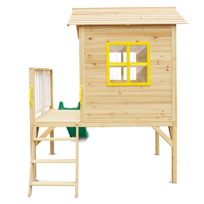 Lifespan Kids Archie Cubby House with Green Slide