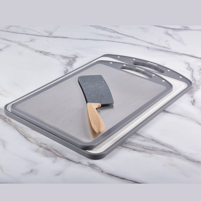 Kylin 316 Stainless Steel Double Side Cutting Single Board 39*26cm One piece