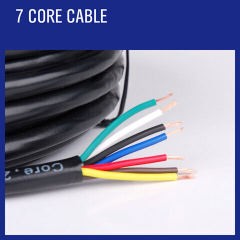 10M X 7 Core Wire Cable Trailer Cable Automotive Boat Caravan Truck Coil V90 PVC