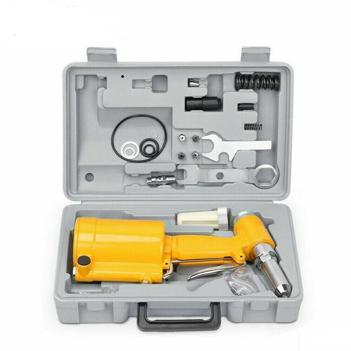 Air Hydraulic Pop Rivet Gun Pneumatic Riveter Industrial 4-Size Set With Case