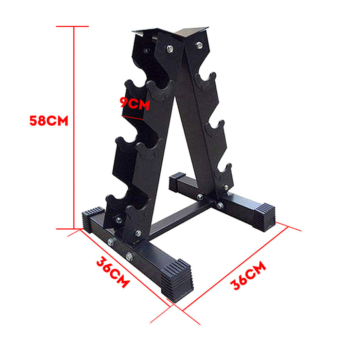 Vertical Dumbbell Dumbbells Storage Rack Stand 3-Pair Home Gym Weight Equipment