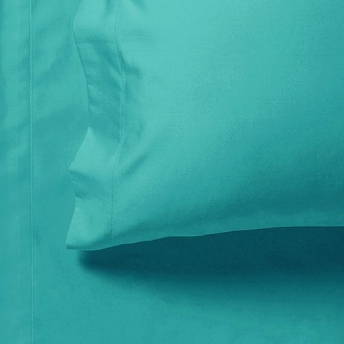 1000TC Ultra Soft Queen Size Bed Teal Flat & Fitted Sheet Set