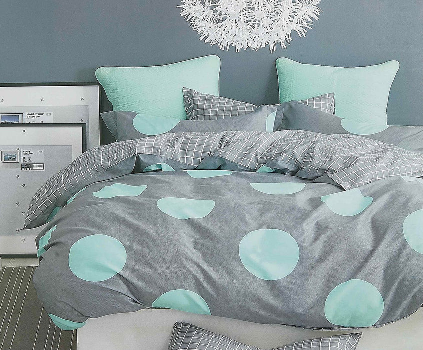 Circles Double Size Duvet Doona Quilt Doona Duvet Cover Set