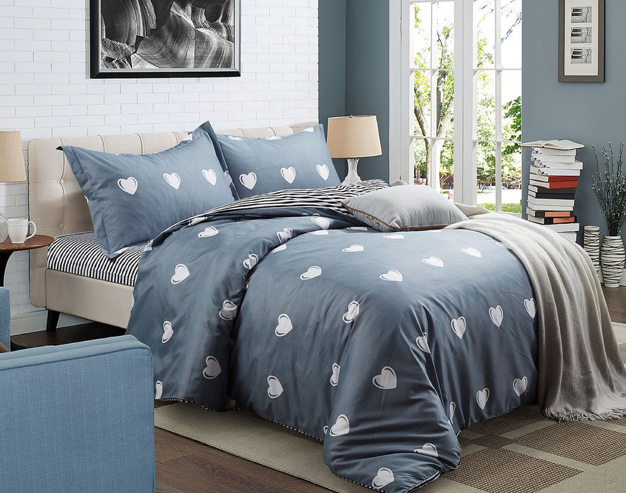 Cooper King Size Quilt/Doona/Duvet Cover Set