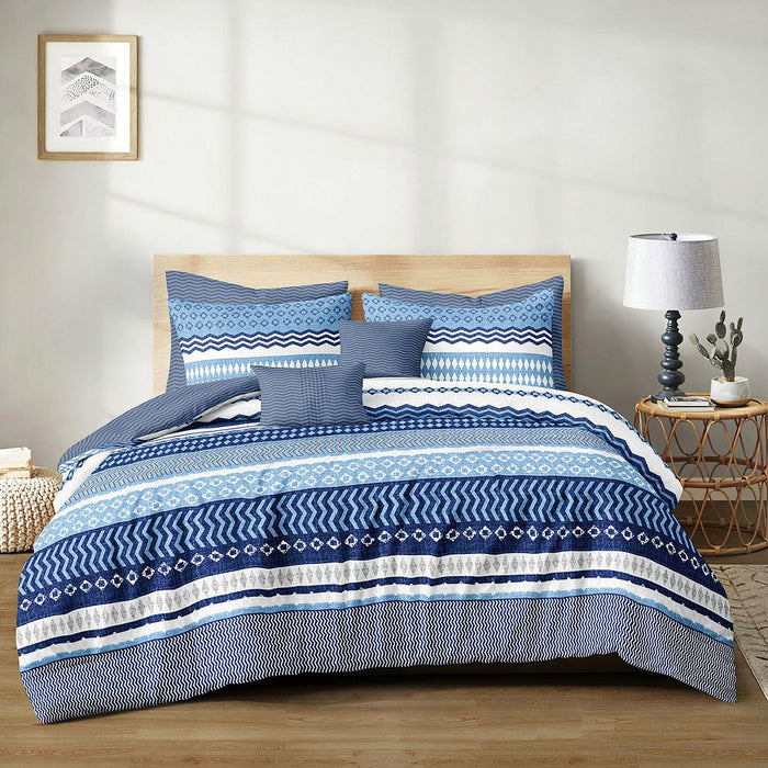 Olsen King Size Quilt/Doona/Duvet Cover Set