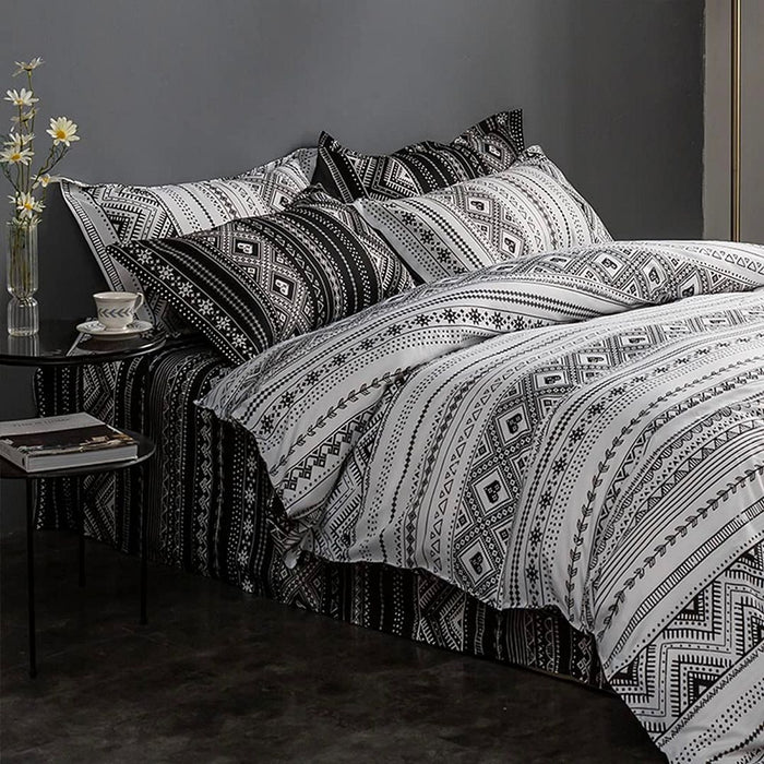 Tugo Reversible King Size Quilt/Doona/Duvet Cover Set