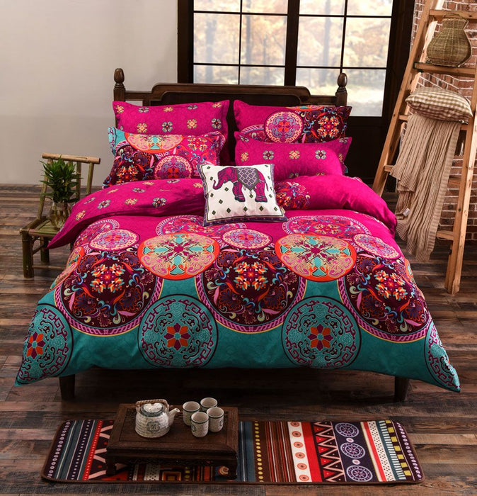 Mandala Queen Size Duvet Doona Quilt Cover Set