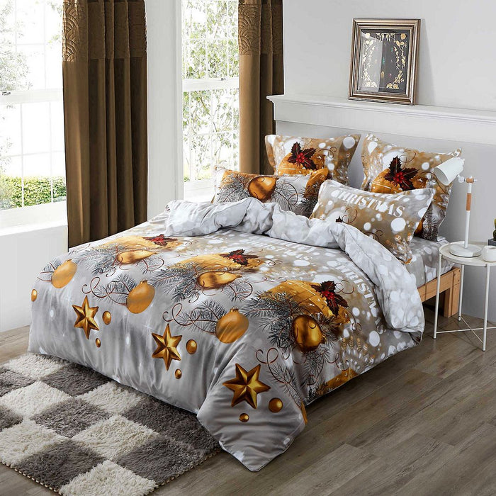 Christmas Gift Super King Size Quilt/Doona/Duvet Cover Set