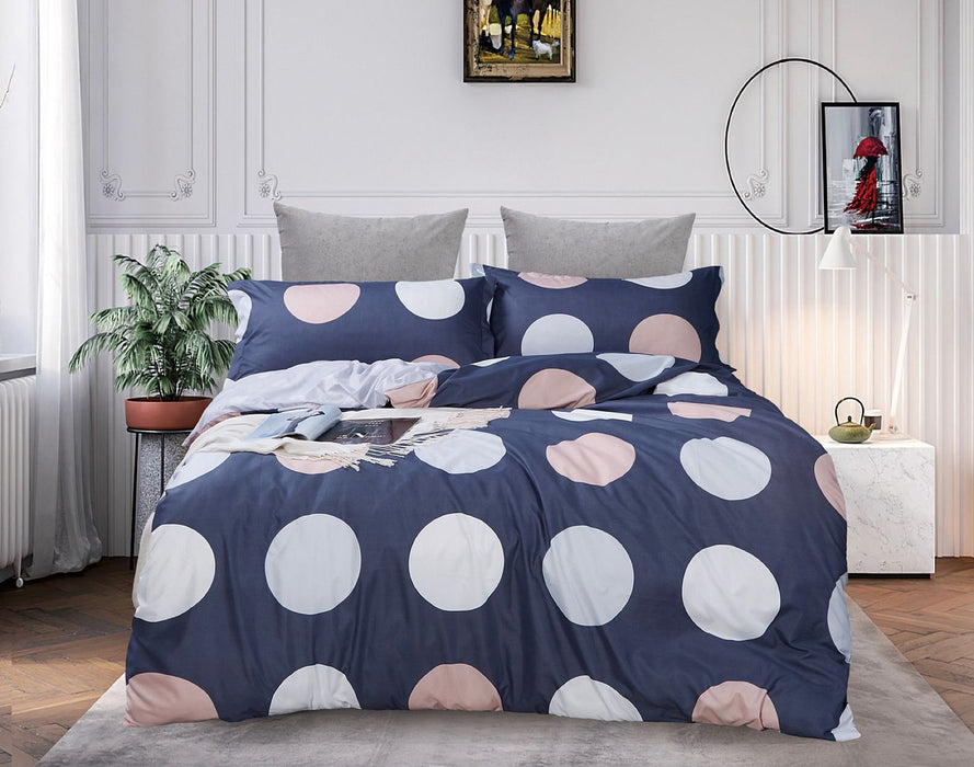 Circles Super King Size Quilt/Doona/Duvet Cover Set