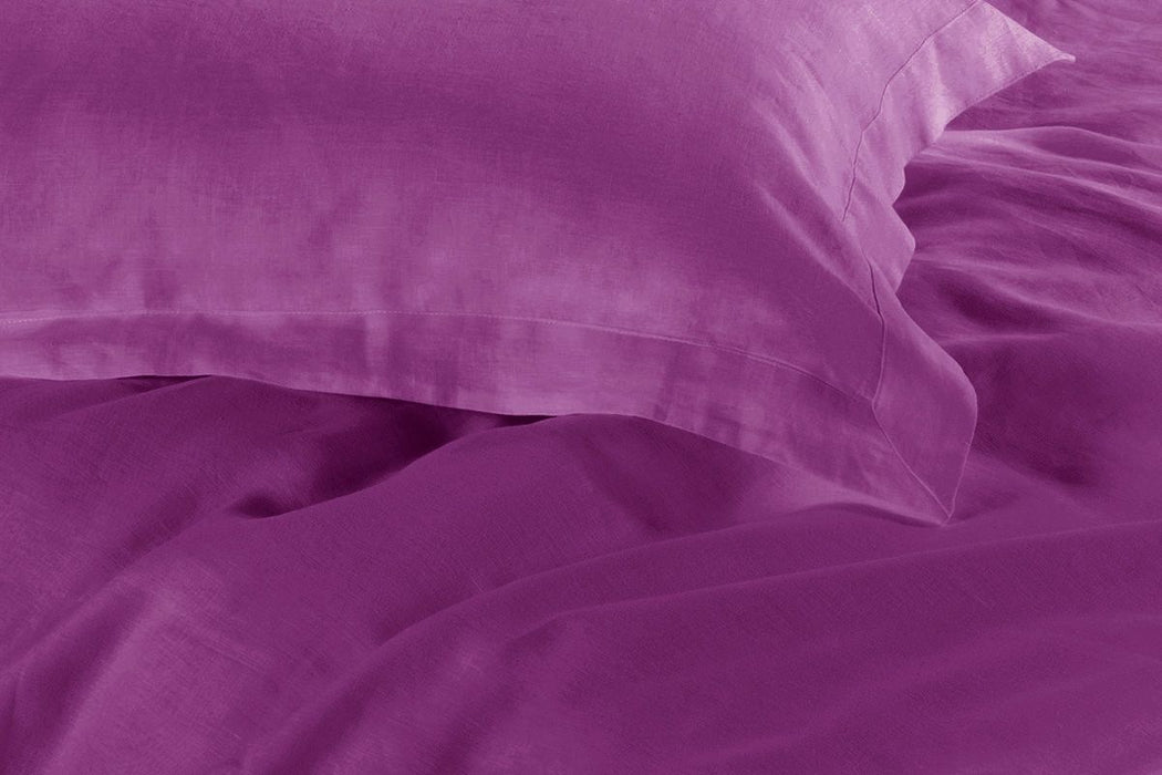 1000TC Tailored Queen Size Purple Duvet Doona Quilt Cover Set