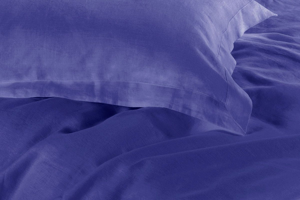 1000TC Tailored Queen Size Royal Blue Duvet Doona Quilt Cover Set