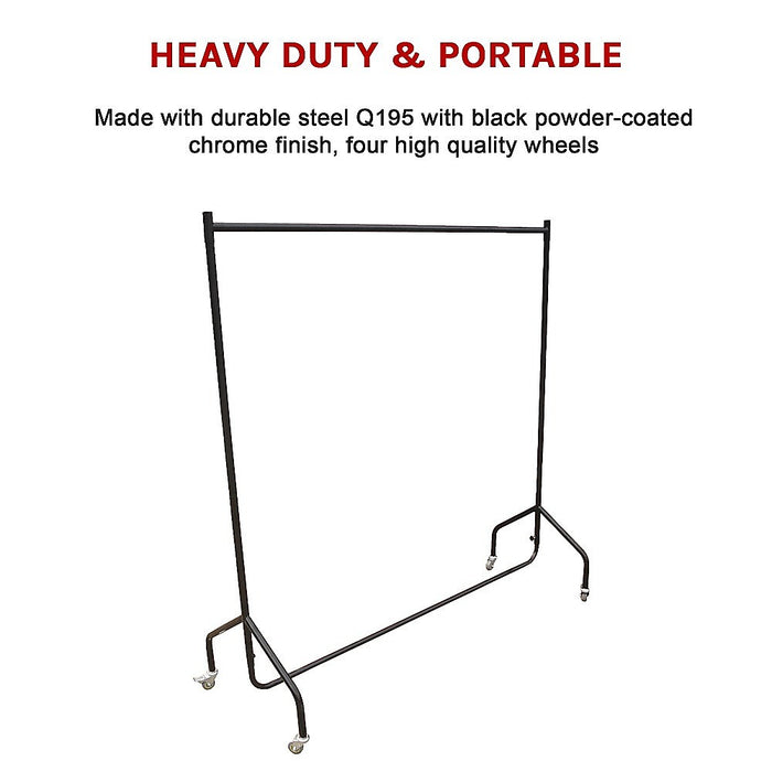 300LBS Heavy Duty Clothing Garment Rail Rack Hanger