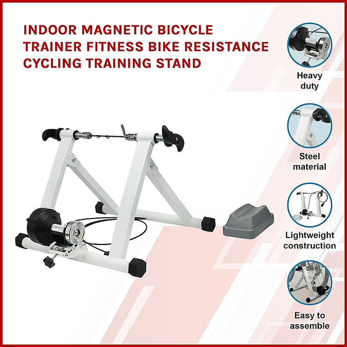 Indoor Magnetic Bicycle Trainer Fitness Bike Resistance Cycling Training Stand