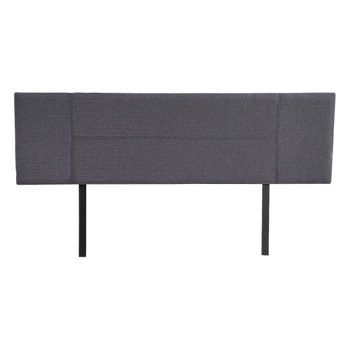 Linen Fabric King Bed Headboard Bedhead - Grey