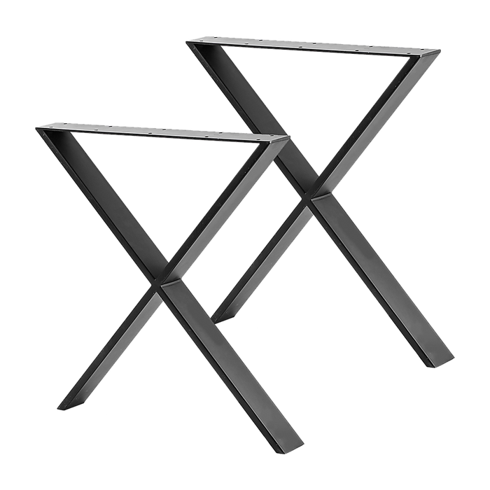 X Shaped Table Bench Desk Legs Retro Industrial Design Fully Welded