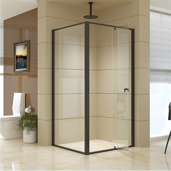 Semi Frameless Shower Screen (98~106)x 195cm & (89~92)x 195cm Side AS/NZS Glass