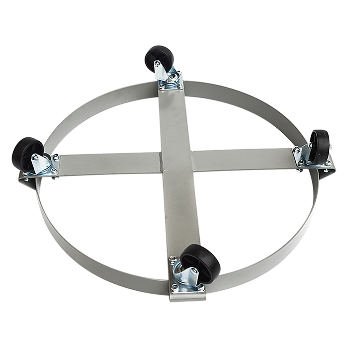 Drum Dolly 450kg 55 Gallon w Swivel Casters Heavy Duty Steel Frame Non Tipping