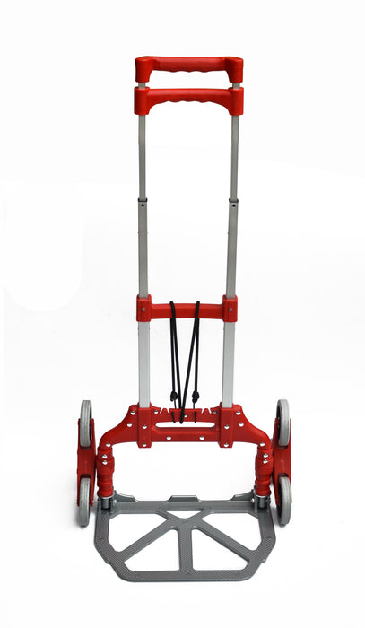 Stair Climbing Trolley 6 Wheels Aluminium Folding Hand Cart Climb Steps