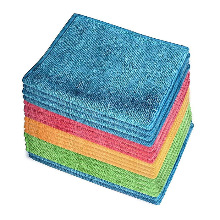 18x Microfibre Cleaning Cloth Microfiber Dish Car Gym Towel Glass 210GSM 40x30cm