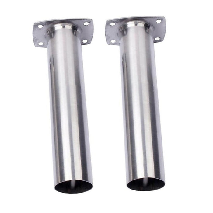 2 x Marine Grade Stainless Steel Straight Rod Holders Flush Mount Fishing Boat