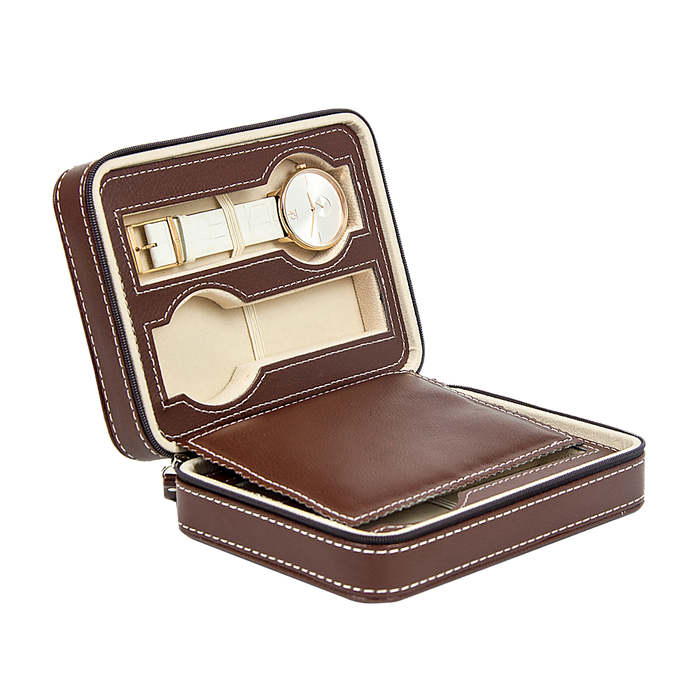 Watch Box Display Travel Case PU Leather