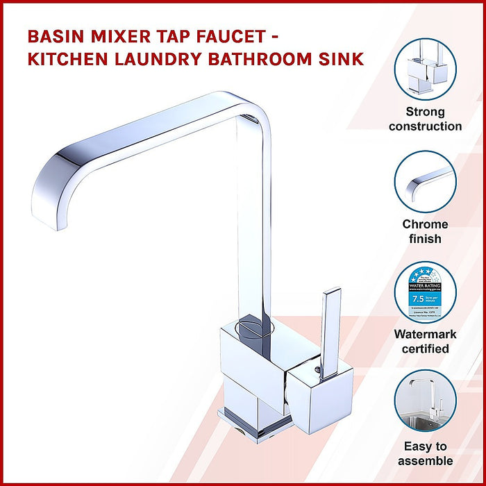 Basin Mixer Tap Faucet -Kitchen Laundry Bathroom Sink