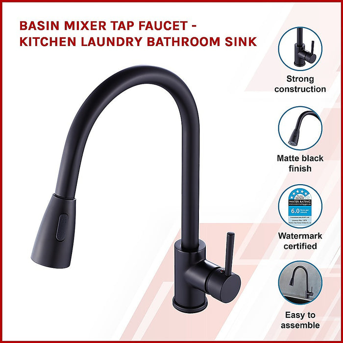 Basin Mixer Tap Faucet -Kitchen Laundry Bathroom Sink