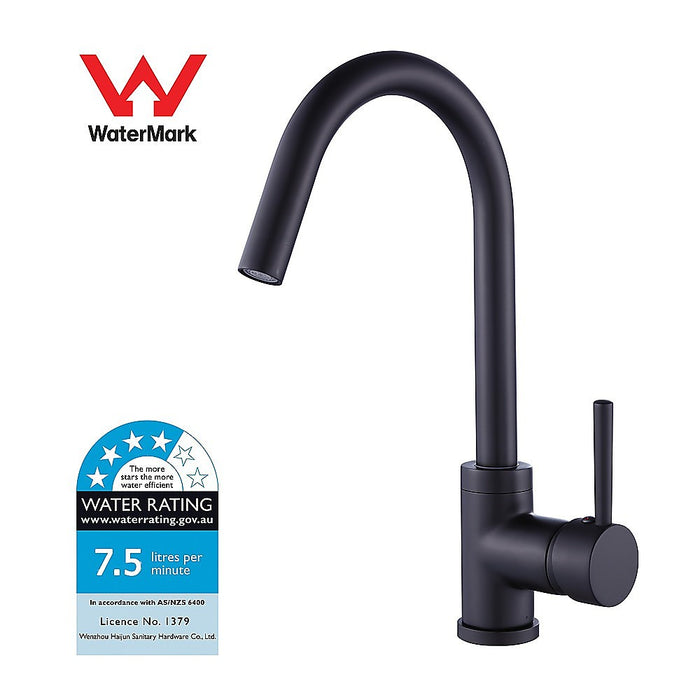 Kitchen Mixer Tap Faucet Basin Laundry Sink - BLACK