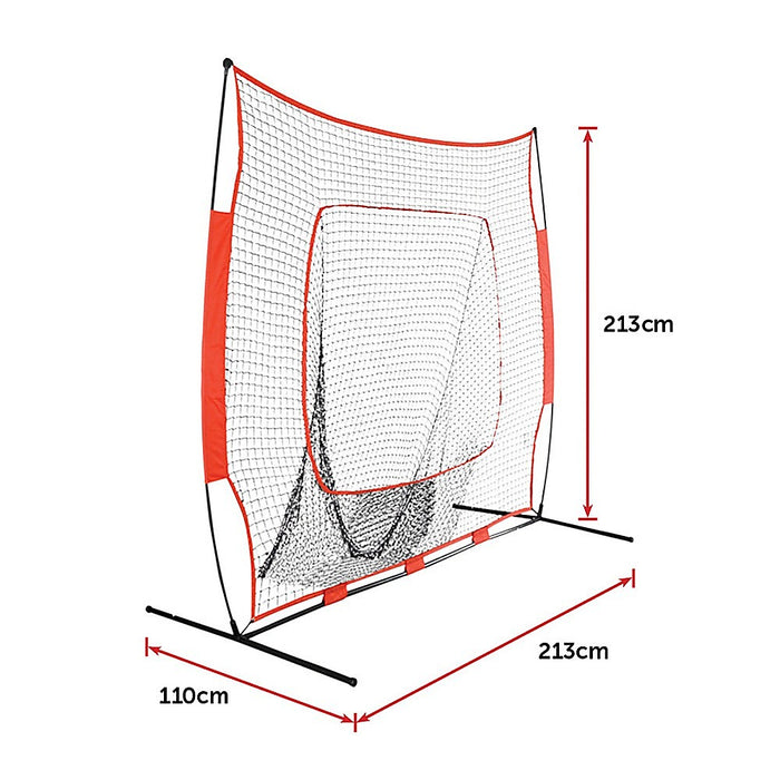 Portable Baseball Training Net Stand Softball Practice Sports Tennis