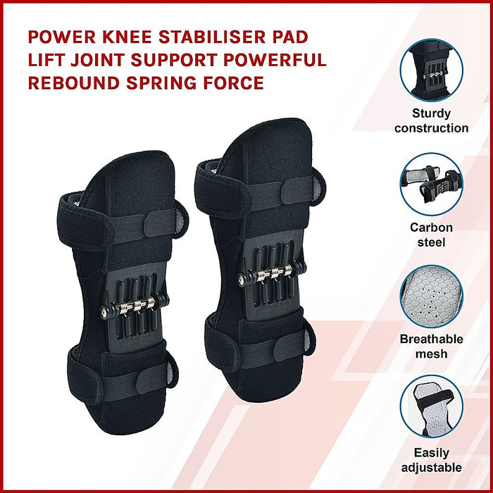 Power Knee Stabiliser Pad Lift Joint Support Powerful Rebound Spring Force