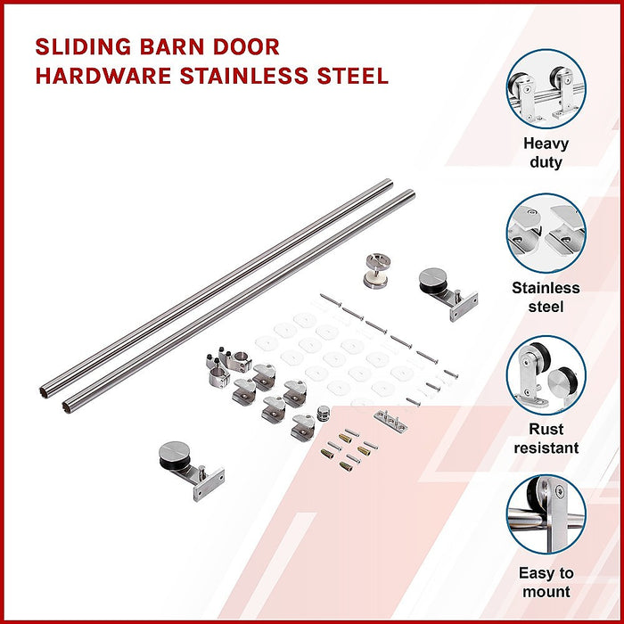 Sliding Barn Door Hardware Stainless Steel