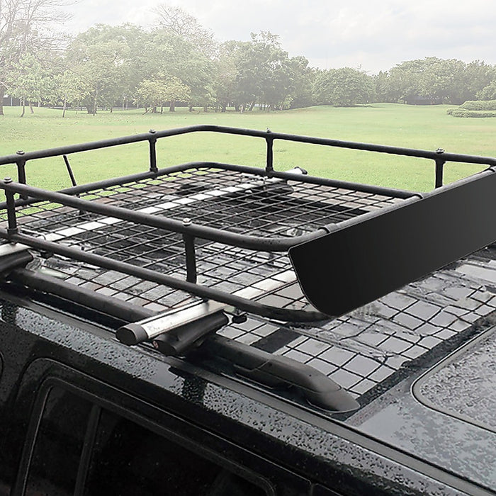 Universal Roof Rack Basket - Car Luggage Carrier Steel Cage Vehicle Cargo