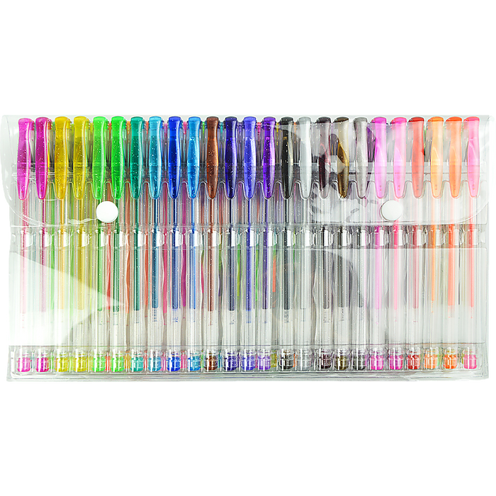 Glitter Gel Pens (100 pack) with 2.5X More Ink - Craft, Kids & Adult Colouring