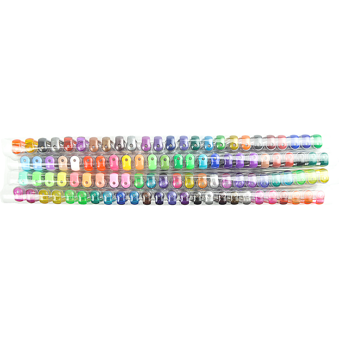 Glitter Gel Pens (100 pack) with 2.5X More Ink - Craft, Kids & Adult Colouring