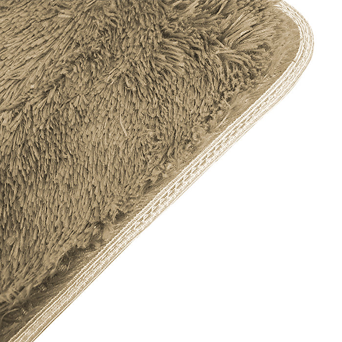 230x200cm Floor Rugs Large Shaggy Rug Area Carpet Bedroom Living Room Mat - Beige