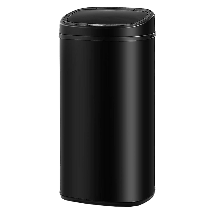 68L Motion Sensor Bin Automatic Stainless Steel Kitchen Rubbish Trash - Black