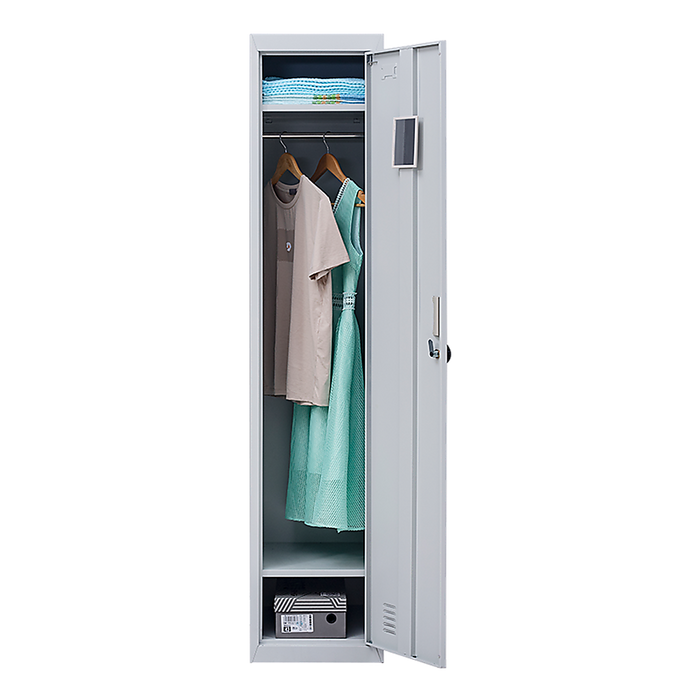 One-Door Office Gym Shed Clothing Locker Cabinet