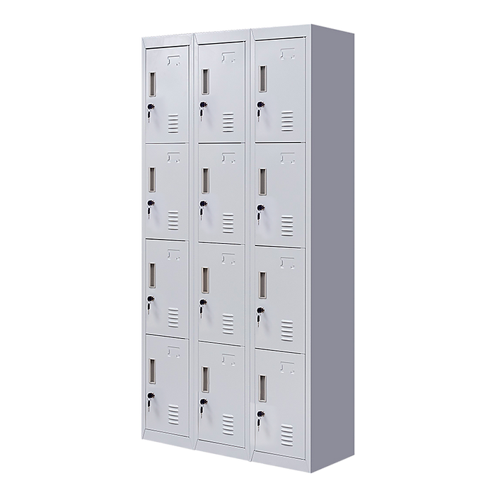 12-Door Locker for Office Gym Shed School Home Storage