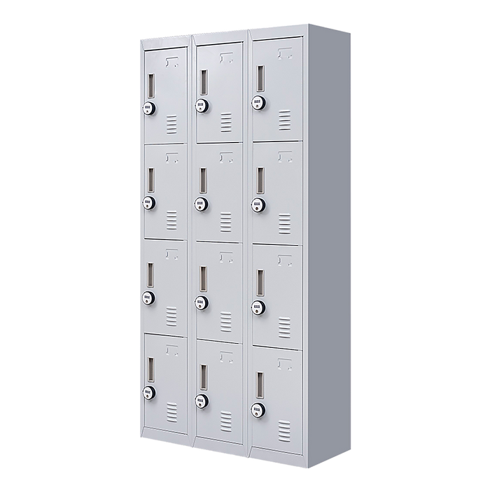 12-Door Locker for Office Gym Shed School Home Storage