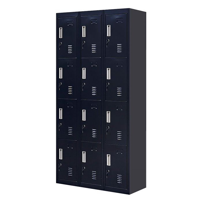 12-Door Locker for Office Gym Shed School Home Storage