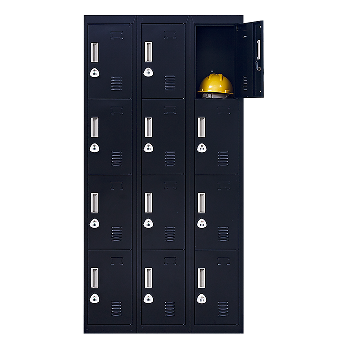 12-Door Locker for Office Gym Shed School Home Storage