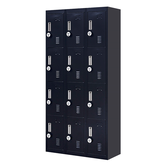 12-Door Locker for Office Gym Shed School Home Storage