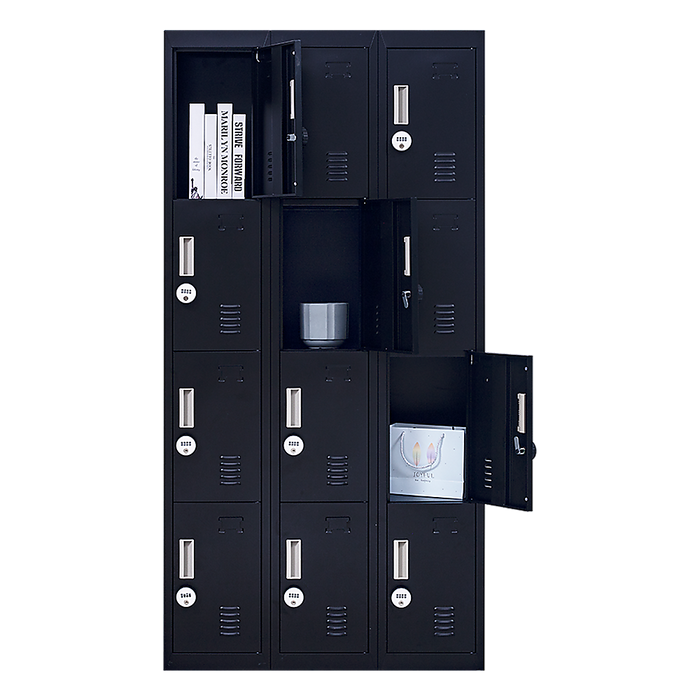 12-Door Locker for Office Gym Shed School Home Storage