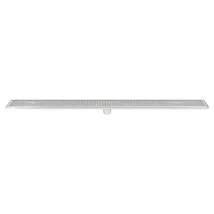 1200mm Tile Insert Bathroom Shower Stainless Steel Grate Drain w/Centre outlet Floor Waste